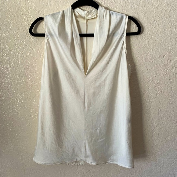 Ramy Brook Elegant White Sleeveless Top Size S Off White Cream Classy Summer - Picture 2 of 9